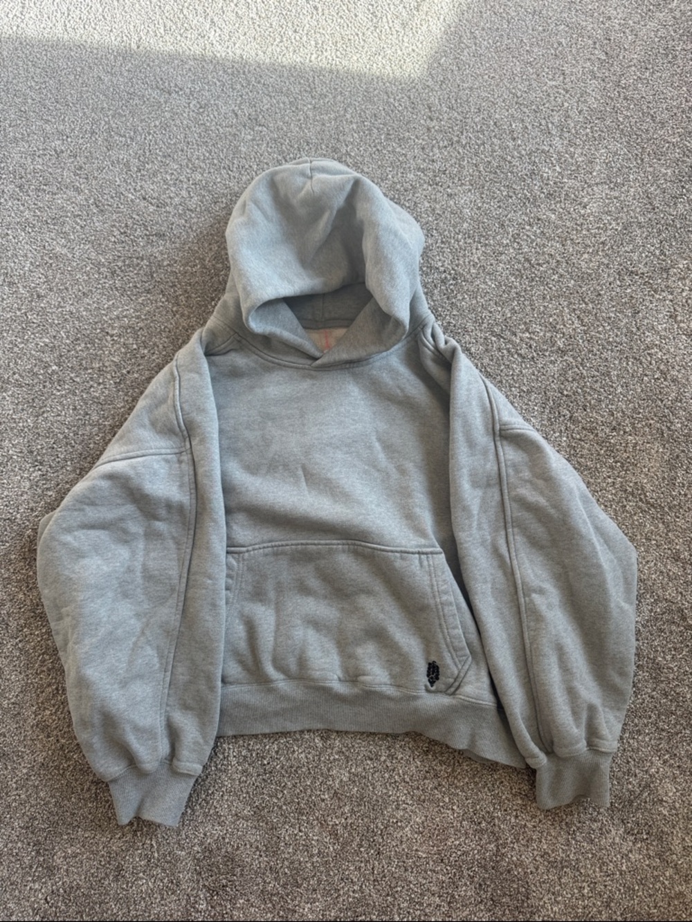 FP Movement-A Cut Above Hoodie- by Free People Heather Gray Oversized Hoodie